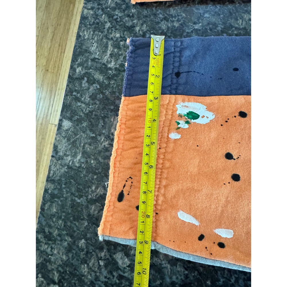 Gallery Dept Flare Sweatpants Orange Paint Splatter Josue Thomas Mens Large L - Picture 14 of 16
